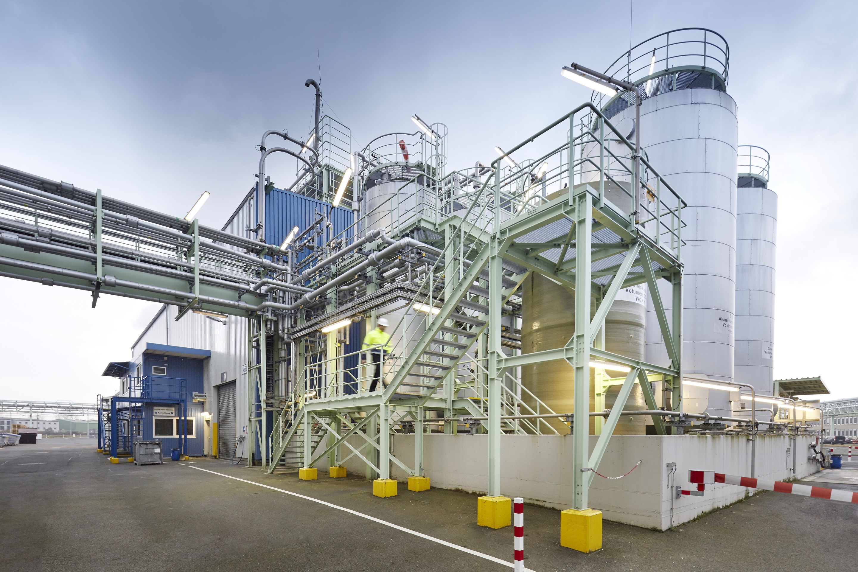 Clariant's additives production facility in Knapsack, Germany powers the production of its halogen...