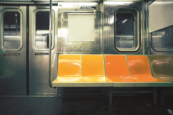 Metro wagon in silver with orange seats