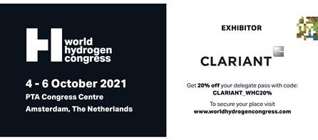 WHC 2021 sponsor discount banner - Clariant