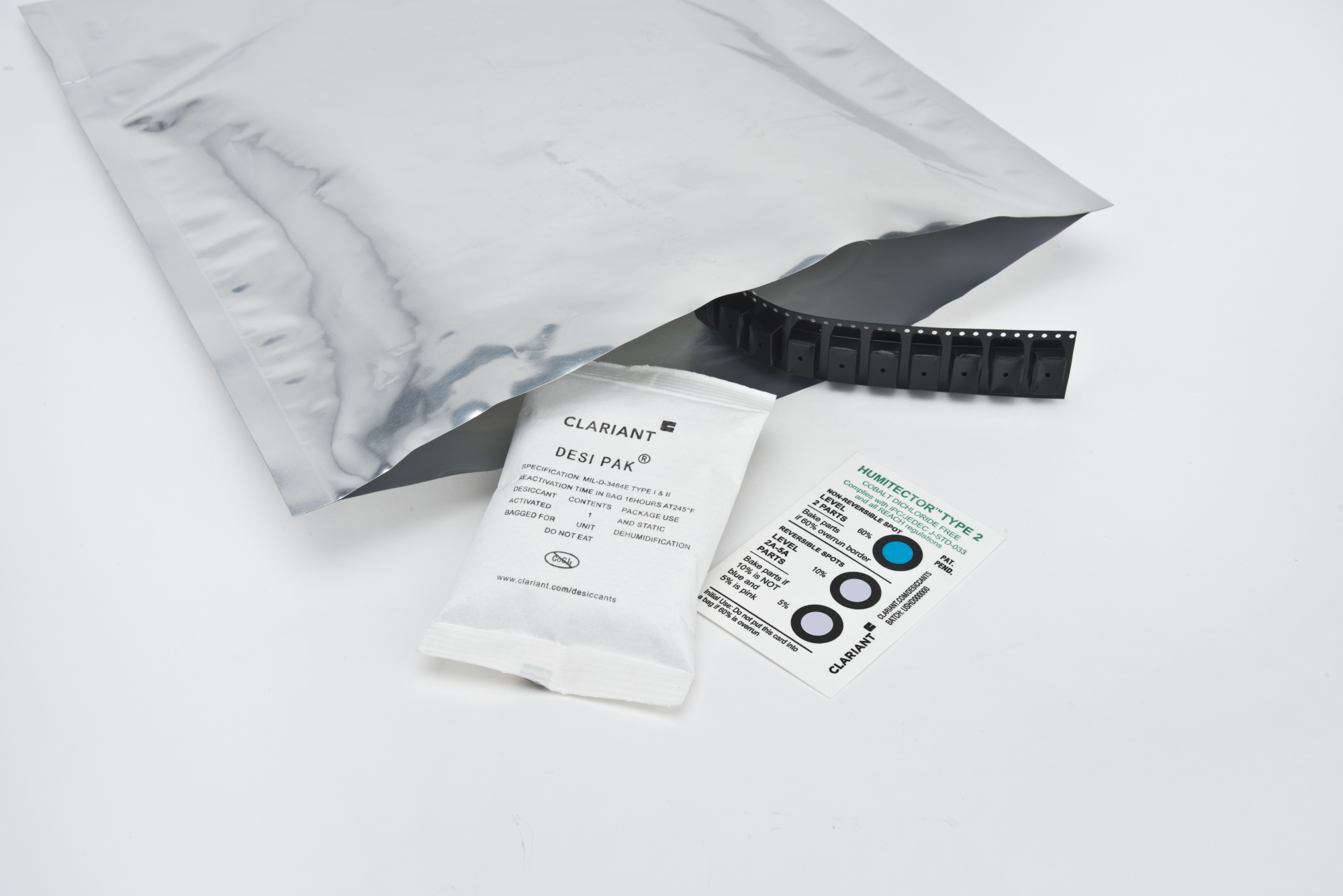 Desiccant bag with Humidity Indicator Type 2 Humitector