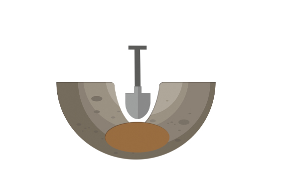  Opening Up the earth for a new mine graph 