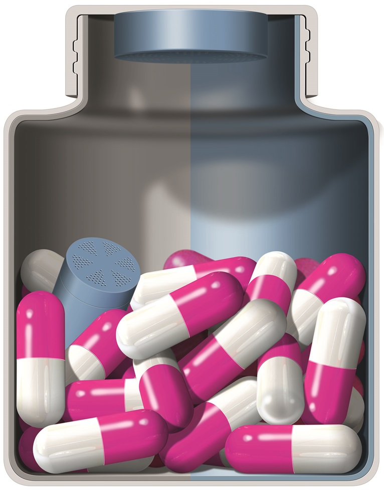 Clariant Desiccant Canisters &#8211; active healthcare packaging solultions. (Photo: Clariant)