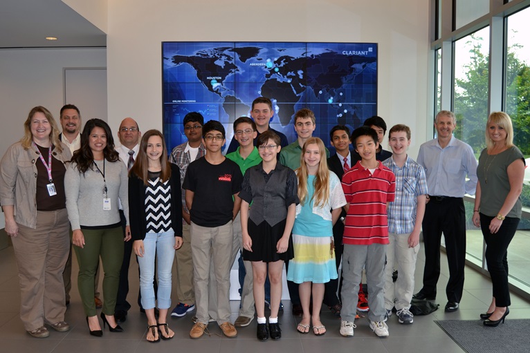 McCullough Jr. High Science Bowl Team took part in a facility tour and lab demonstrations at Clarian...