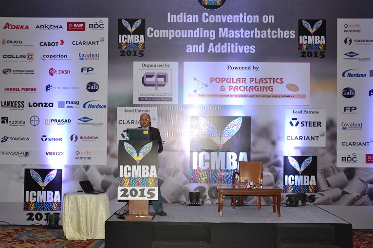 Dr Sunil Deval, Head of Product Stewardship India presenting at ICMBA. (Photo: Clariant)