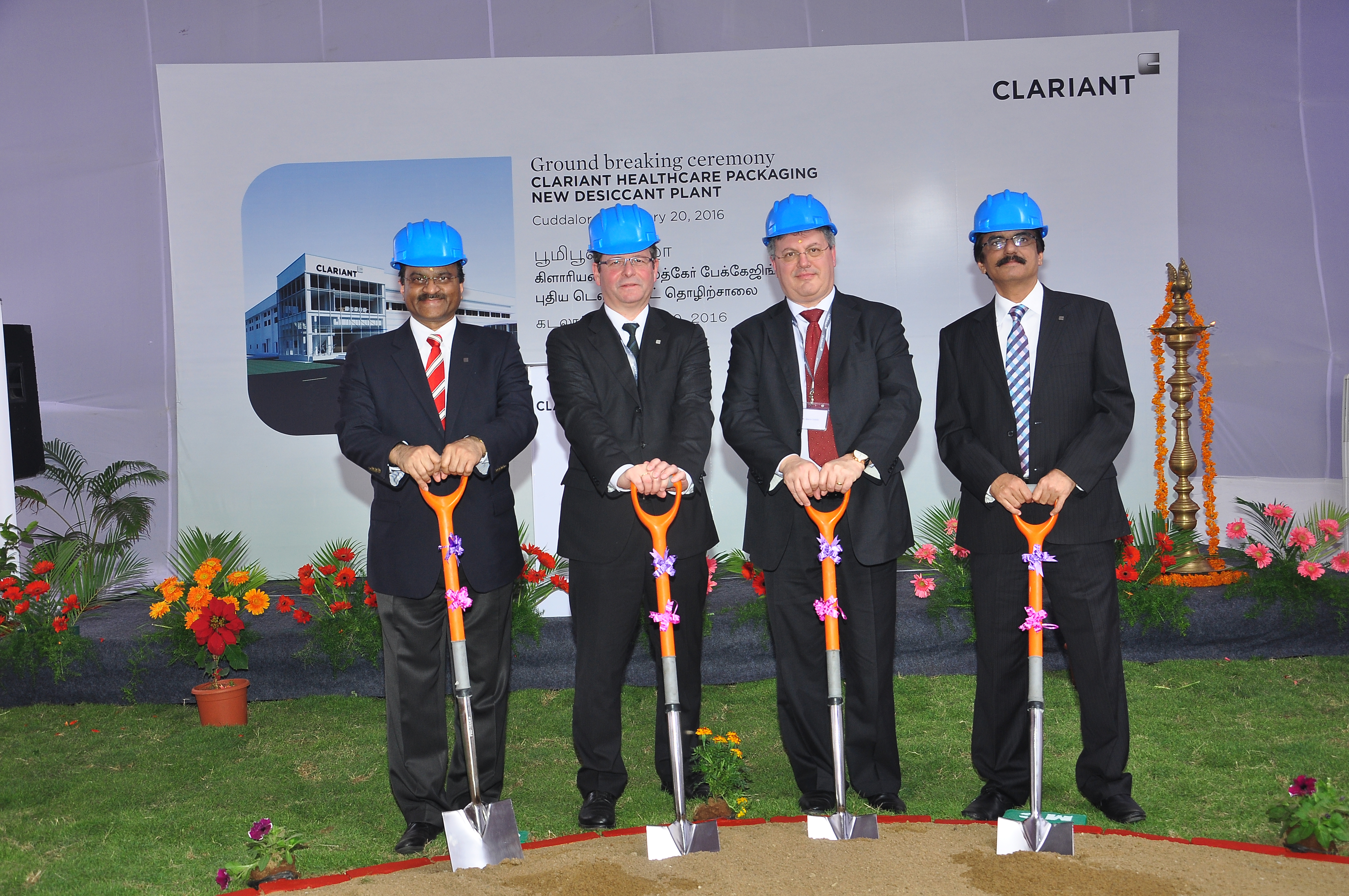 Caption (from L-R): Deepak Parikh, Region President India, Christian Kohlpaintner, Member of Clari...