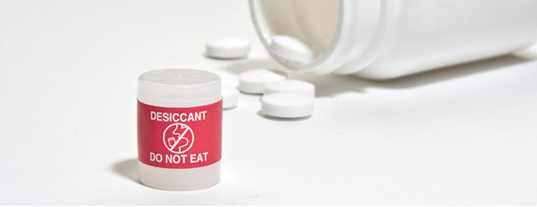 Clariant Desiccant Canisters with Red Labels Help Enhance Packaging Safety. (Photo: Clariant)