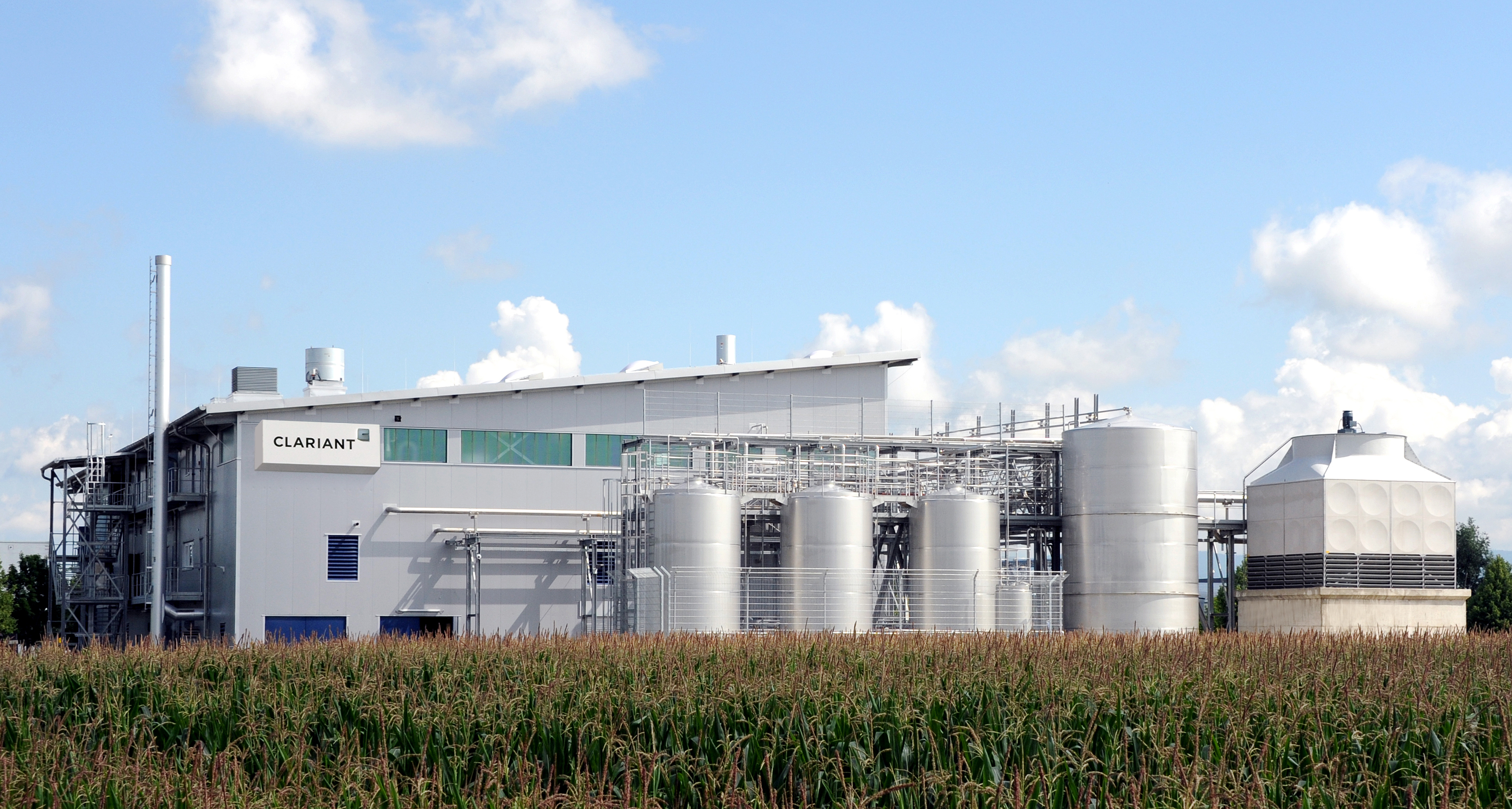 科莱恩位于德国施特劳宾的预商用工厂采用 Enviral 提供的原料进行广泛试验。 (图片提供：科莱恩)