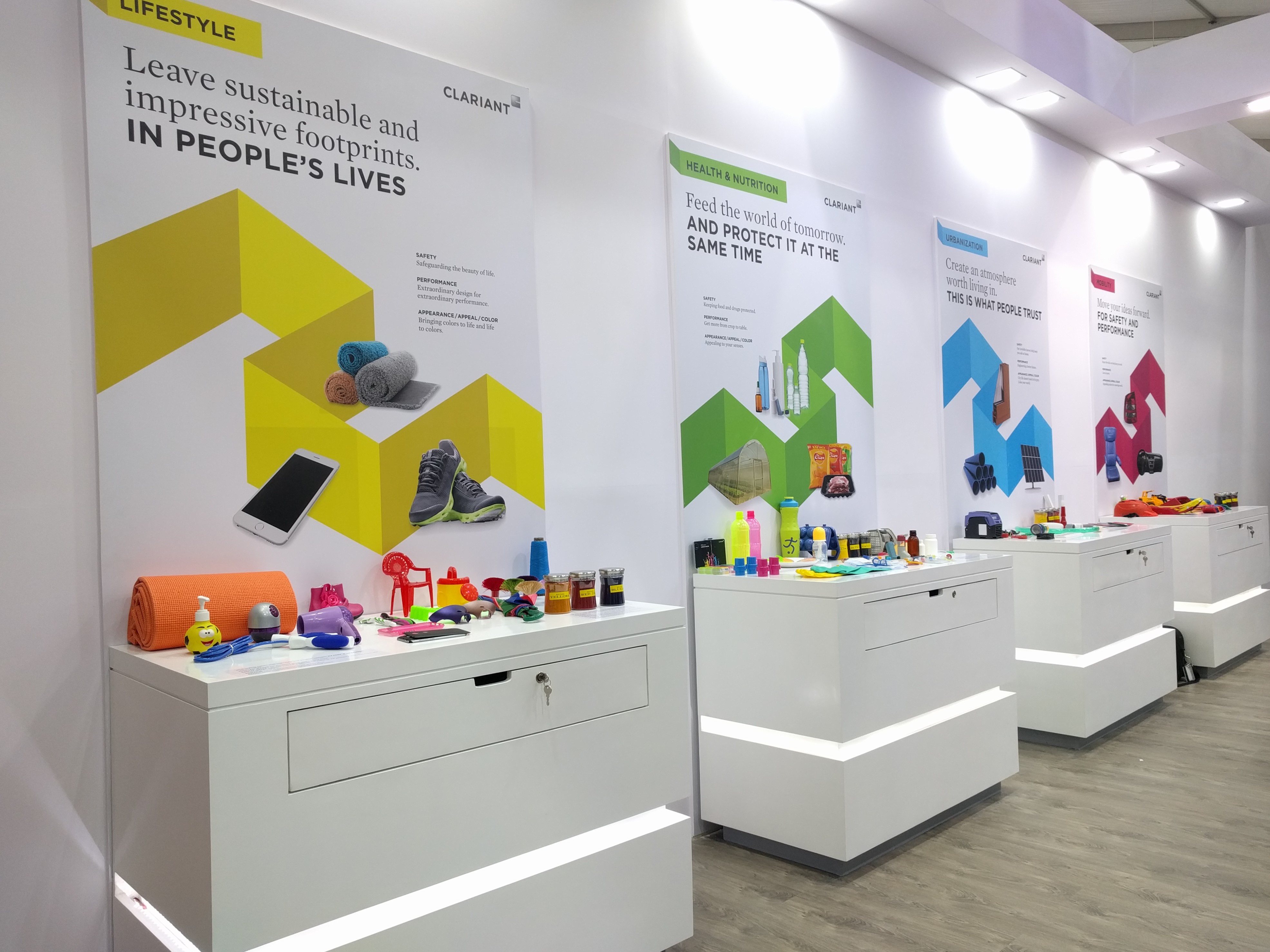 Clariant showcases products under the megatrends of lifestyle, health & nutrition, urbanization an...