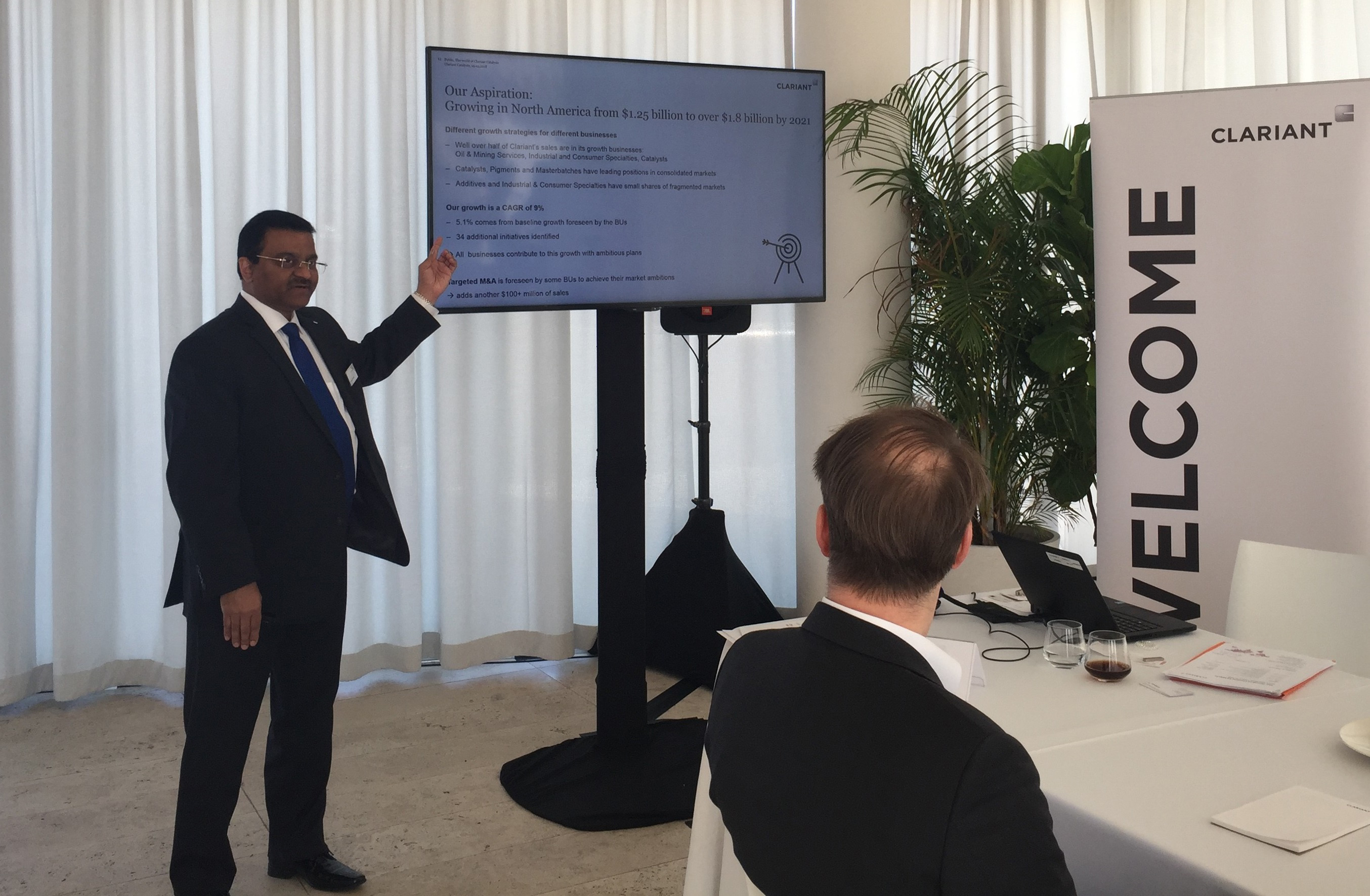 Deepak Parikh, Clariant's Head of Region North America, presenting at "The World of Clariant Catal... Deepak Parikh, Clariant's Head of Region North America, presenting at "The World of Clariant Catal...