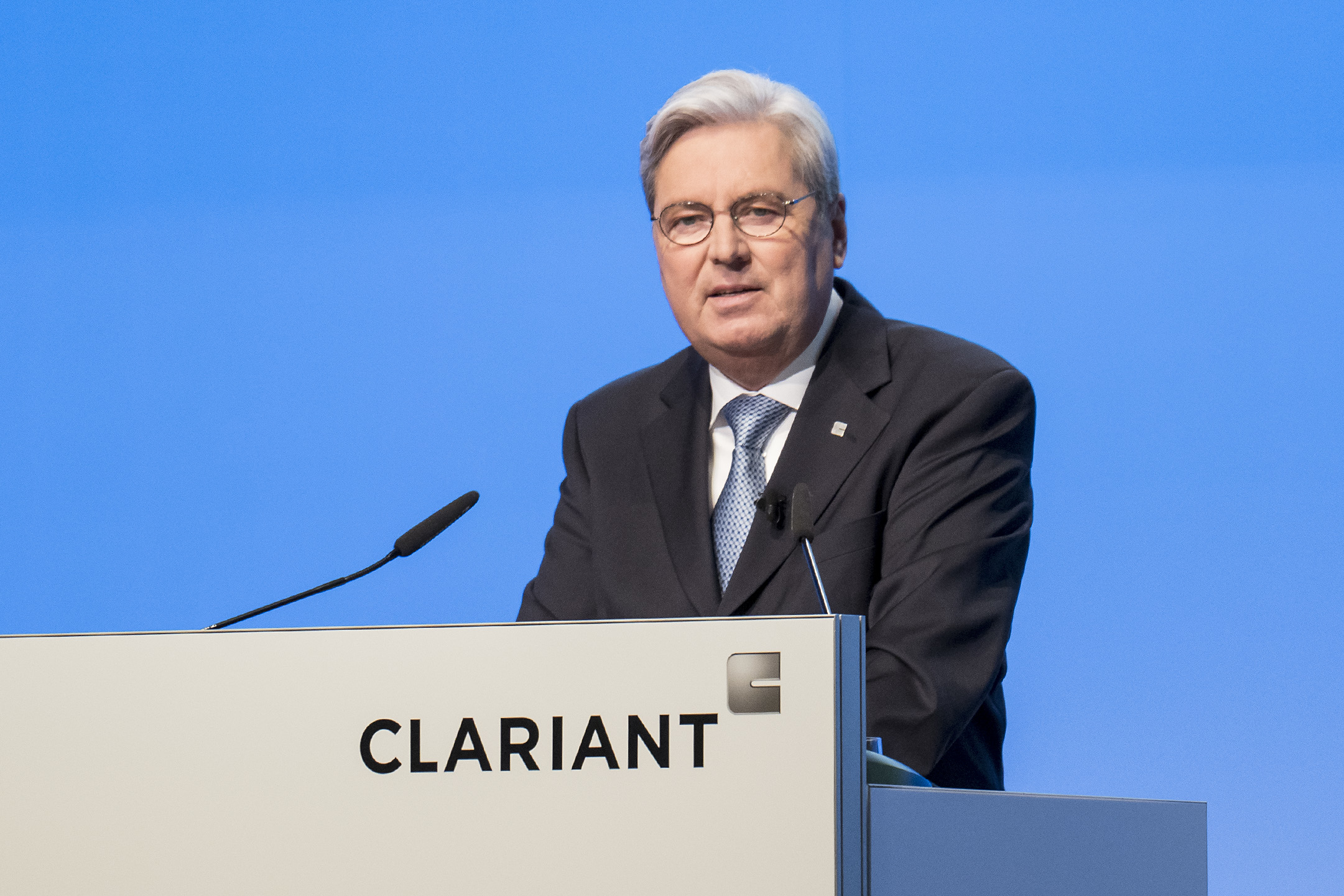 Hariolf Kottmann, Verwaltungsratspräsident, eröffnet die 24. ordentliche Generalversammlung der Cl...