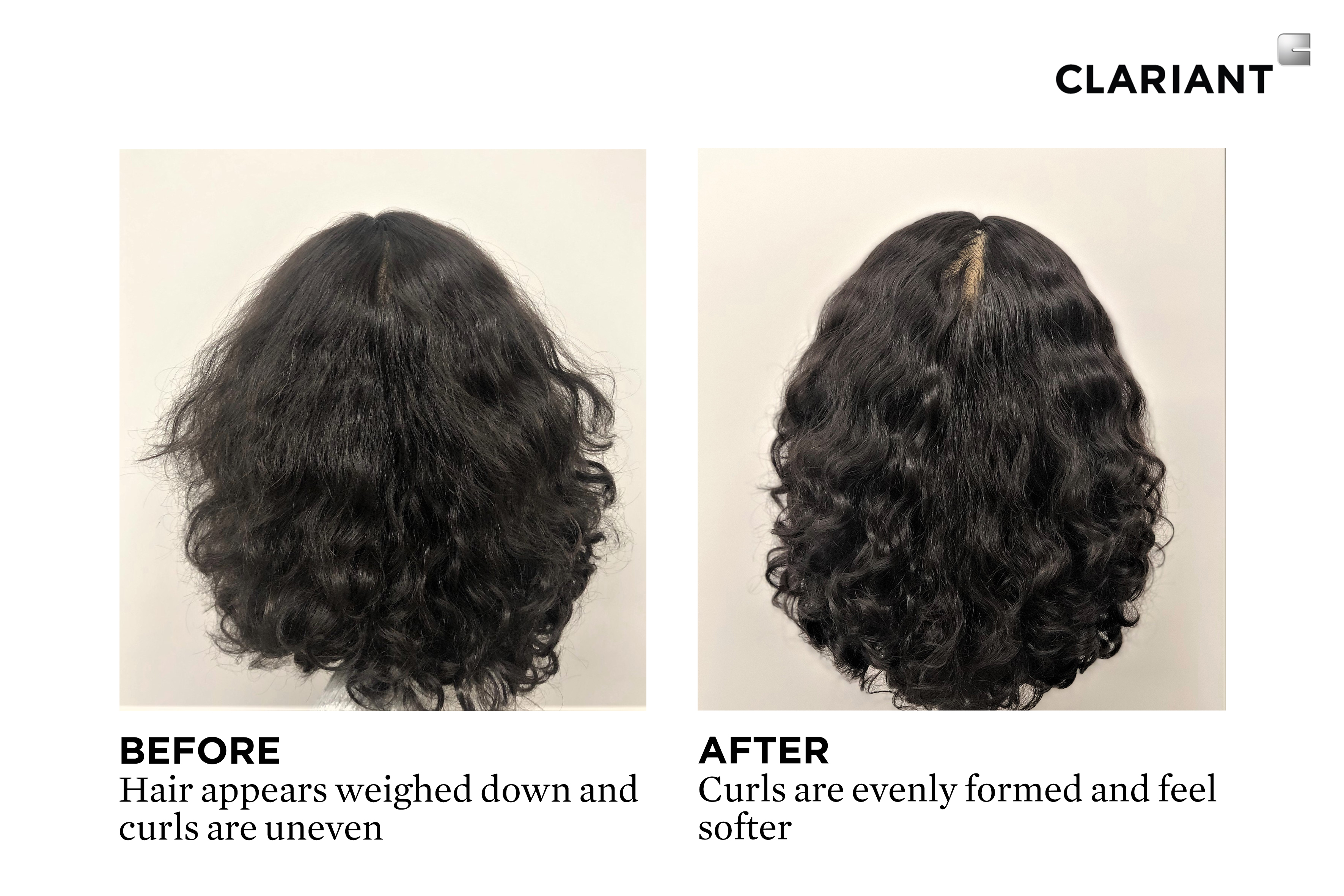 Salon demo on mannequin using the new Curl Revival Gently Clarifying Co-Wash. 
(Photo: Clariant)
...