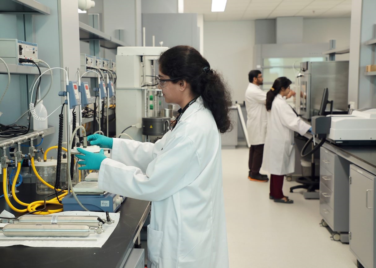 Clariant's global innovation team using state-of-the-art equipment at the EMEA Technical Center.
