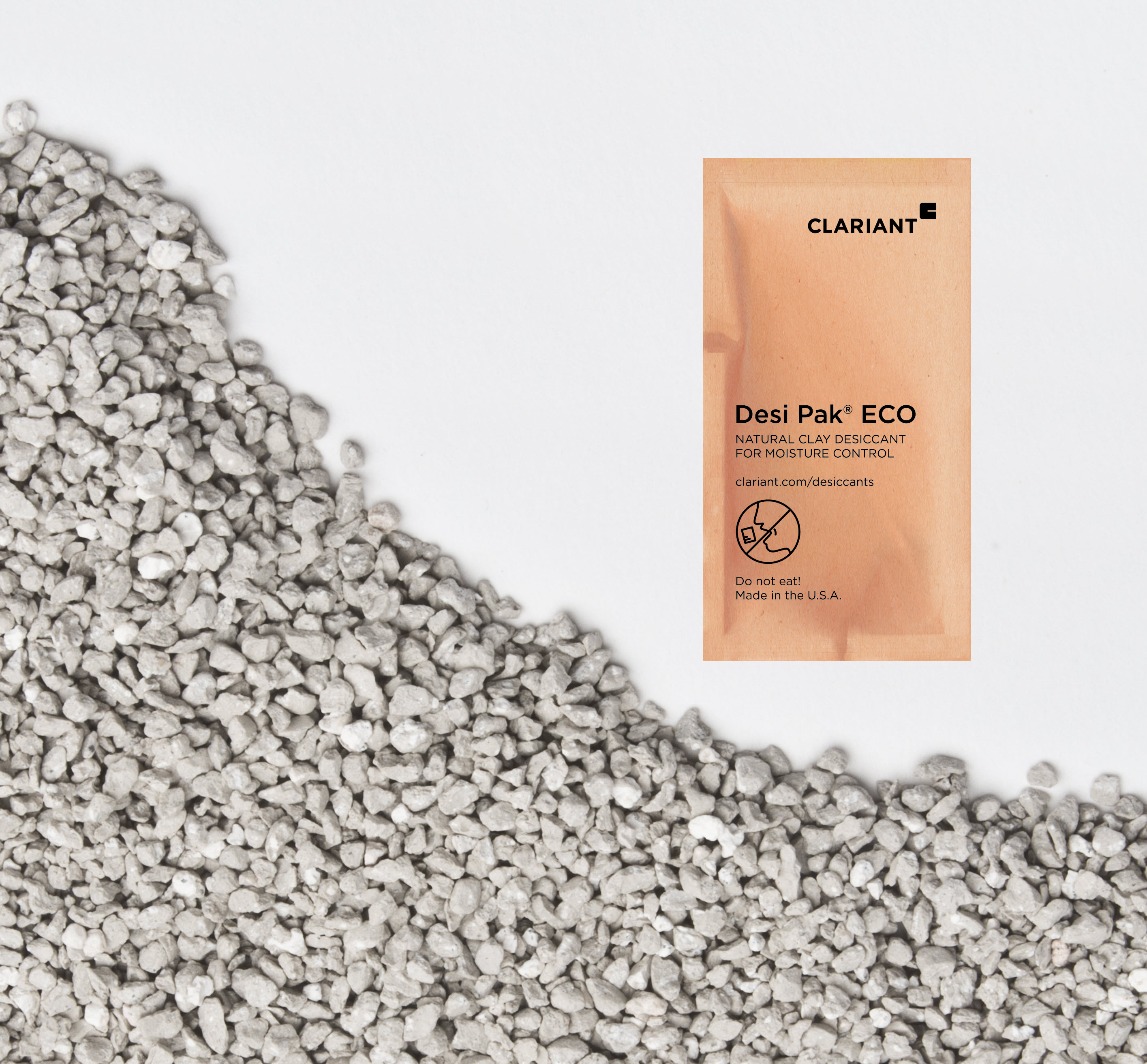 Clariant launches bio-based Desi Pak ECO moisture-adsorbing packets. Clariant launches bio-based Desi Pak ECO moisture-adsorbing packets.